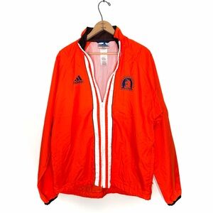 Adidas Vintage Orange 1999 Boston Marathon Jacket Size Large
